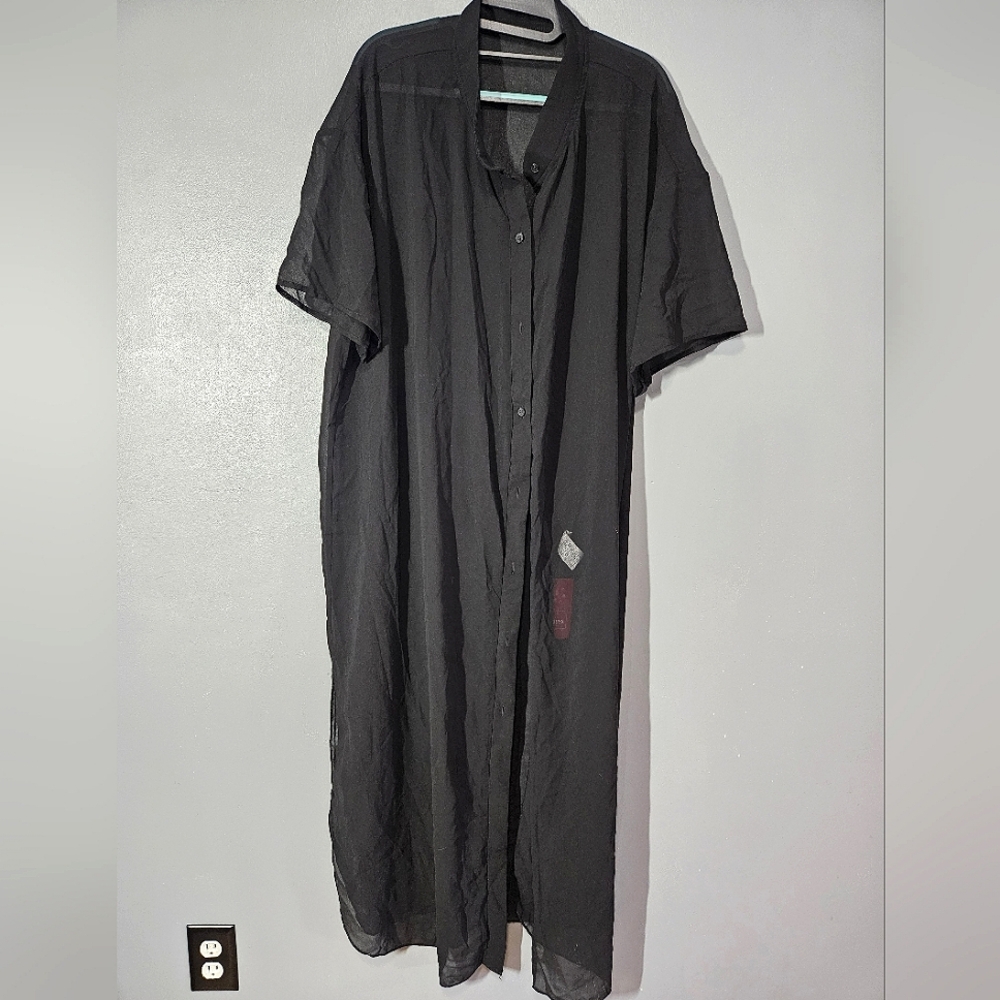Sheer Duster/Shirt Dress